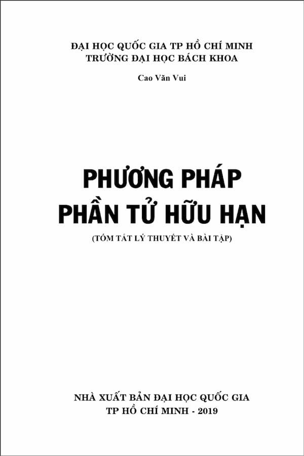 Phương pháp phần tử hữu hạn(tóm tắt lý thuyết và bài tập)