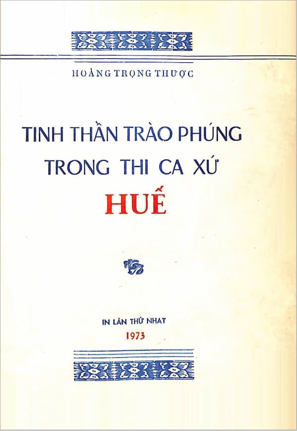 Tinh thần trào phúng trong thi ca xứ Huế